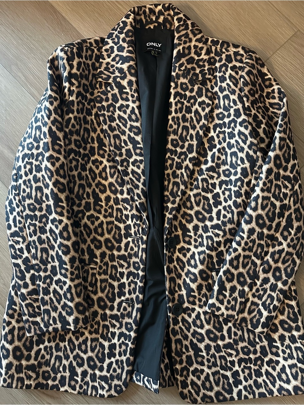 Leopard Print Blazer | Size L